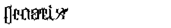 Ornatix font