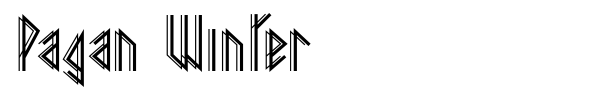 Pagan Winter font