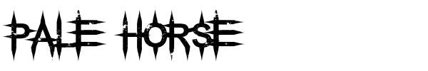 Pale Horse font preview