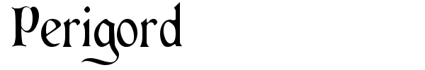 Perigord font preview