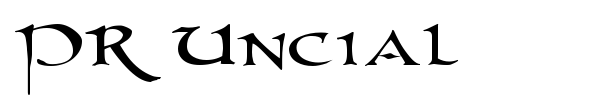 PR Uncial font