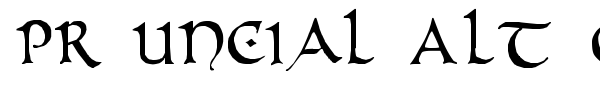 PR Uncial Alt Caps font preview