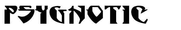 Psygnotic font