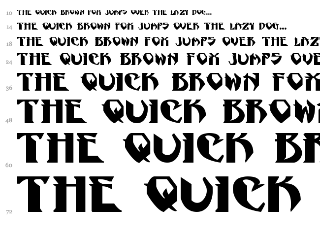 Psygnotic font waterfall