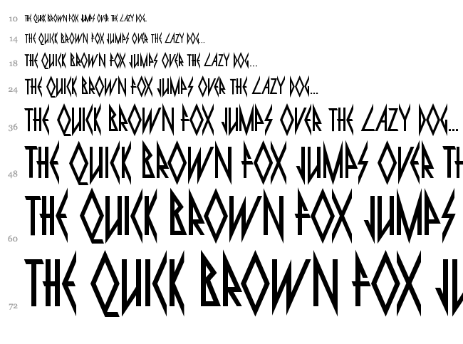 Pyrite font waterfall