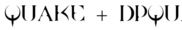 Quake + DpQuake font preview