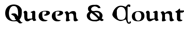 Queen & Country font