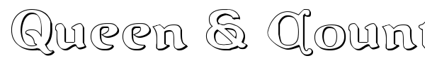 Queen & Country font preview
