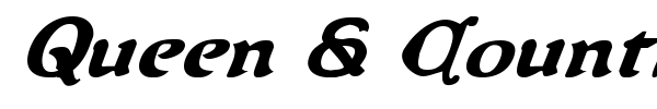 Queen & Country font preview