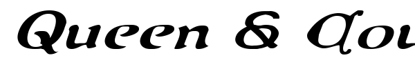 Queen & Country font preview