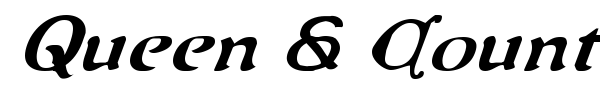 Queen & Country font preview