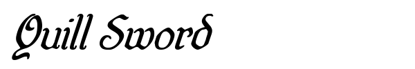Quill Sword font