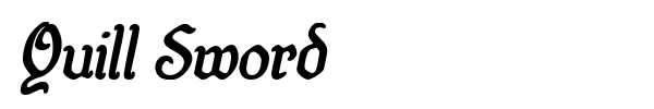 Quill Sword font preview