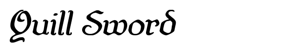 Quill Sword font preview