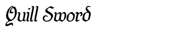 Quill Sword font preview