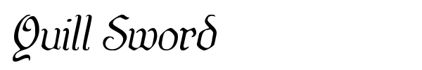 Quill Sword font preview
