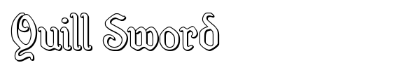 Quill Sword font preview
