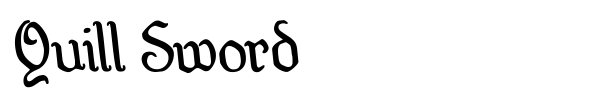 Quill Sword font preview