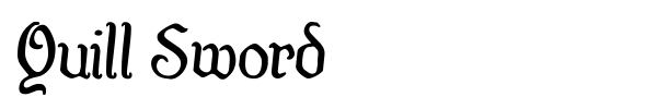 Quill Sword font preview