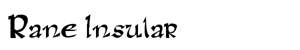 Rane Insular font