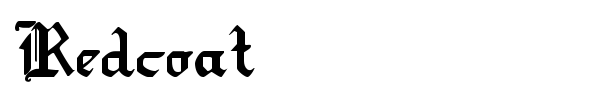 Redcoat font preview