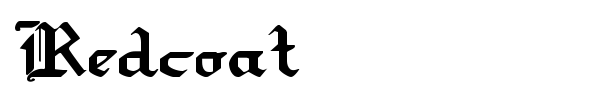 Redcoat font preview