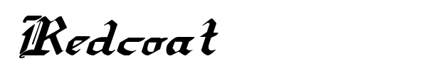 Redcoat font preview