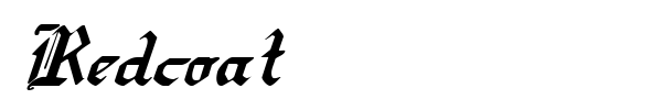 Redcoat font preview