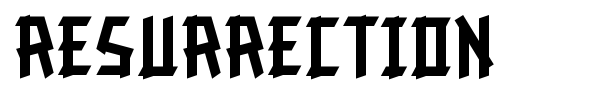 Resurrection font