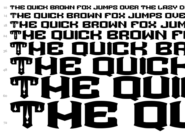 Rocketair font waterfall
