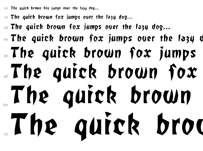 Romulan Falcon font waterfall