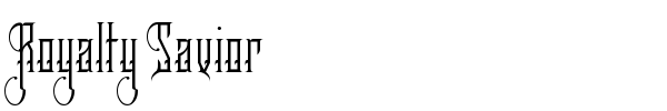 Royalty Savior font