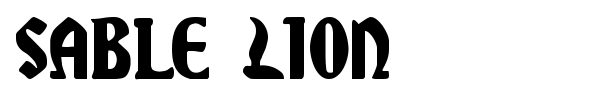 Sable Lion font