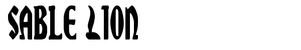 Sable Lion font preview