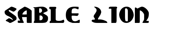 Sable Lion font preview