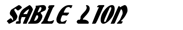 Sable Lion font preview