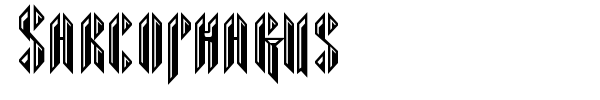 Sarcophagus font