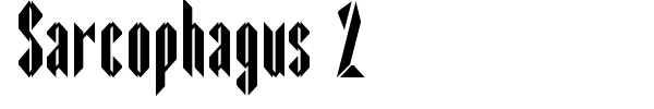 Sarcophagus 2 font