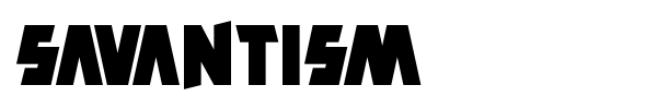 Savantism font