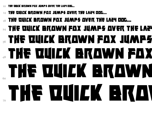 Savantism font waterfall