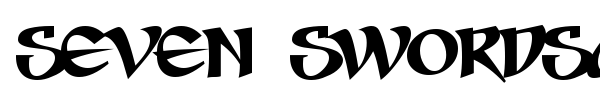Seven Swordsmen BB font