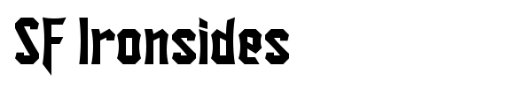SF Ironsides font