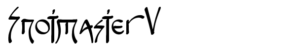 Snotmaster V font preview