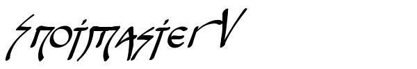 Snotmaster V font preview