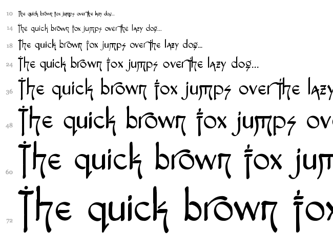 Snotmaster V font waterfall