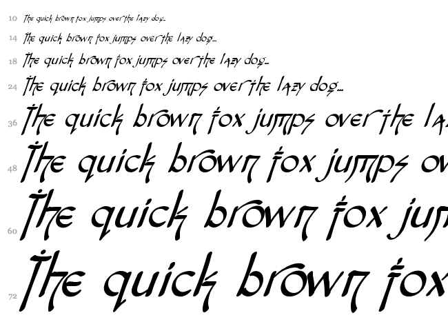 Snotmaster V font waterfall