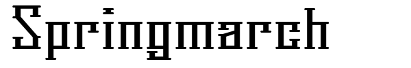 Springmarch font