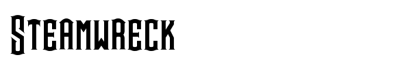 Steamwreck font