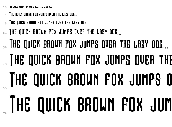 Steamwreck font waterfall