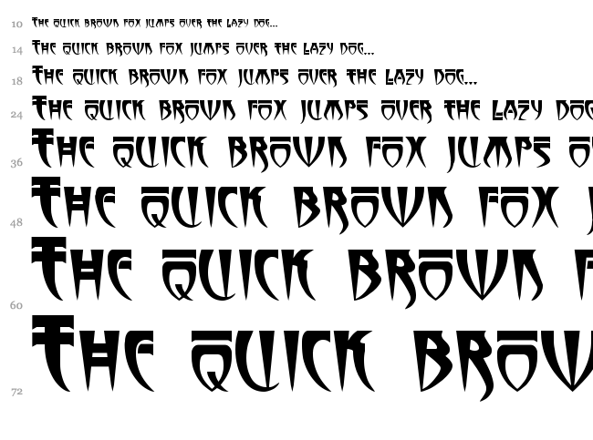 Stormbringer font waterfall
